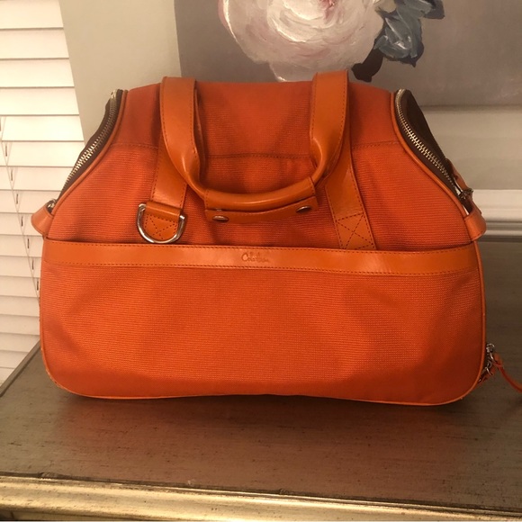 Cole Haan dog carrier orange tote - Picture 1 of 8